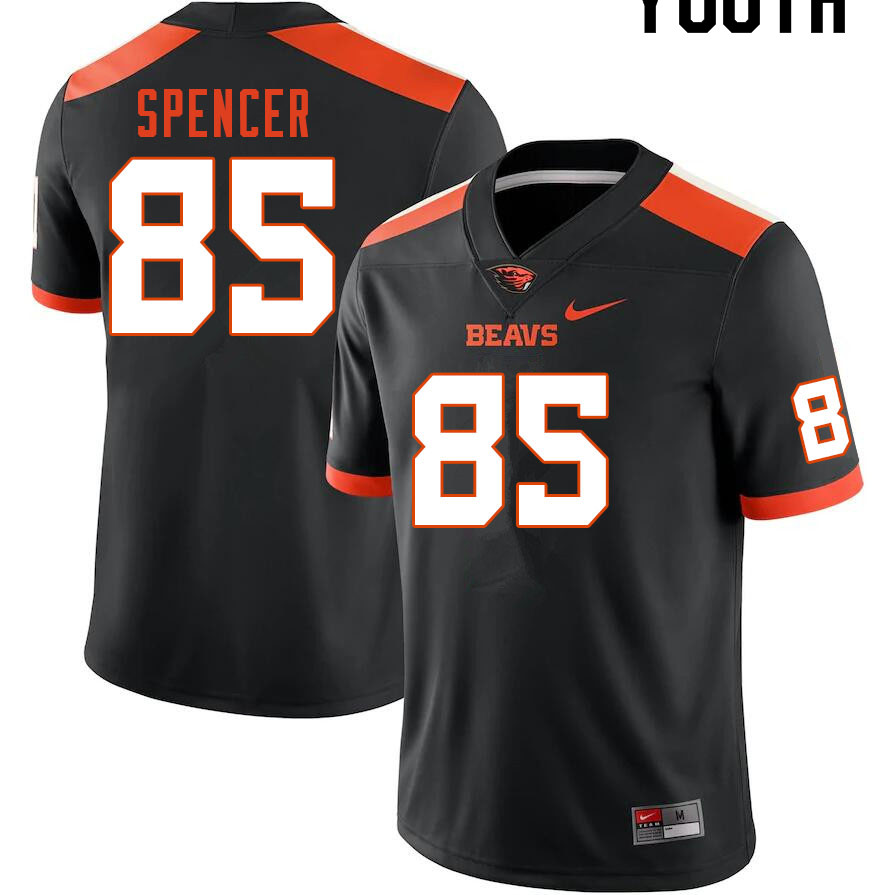 Youth #85 Tommy Spencer Oregon State Beavers College Football Jerseys Sale-Black - Click Image to Close